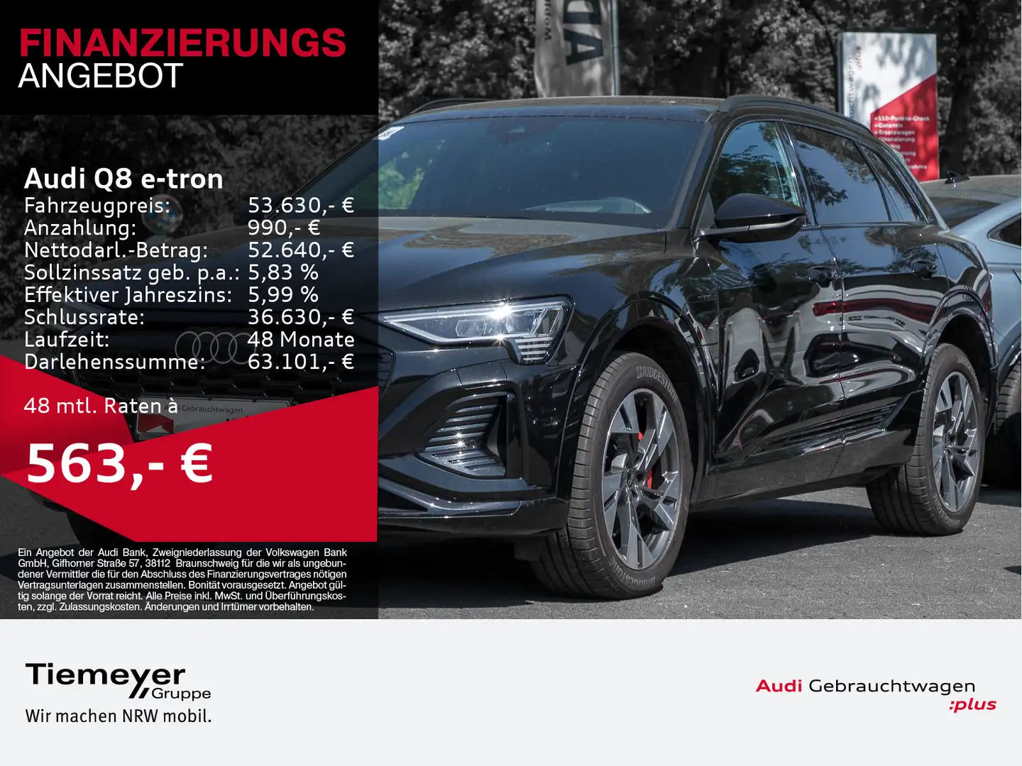 Audi Q8 e-tron 55 Q S LINE UPE111 LM20 MEMORY MATRIX Černá - 1