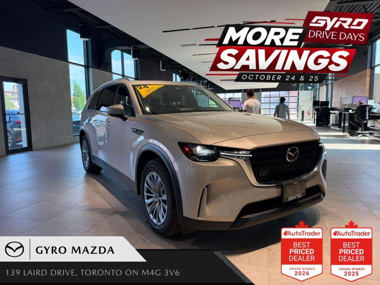 Gray (PLATINUM QUARTZ METALLIC) 2024 Mazda CX-90 SUV / Crossover  Automatic