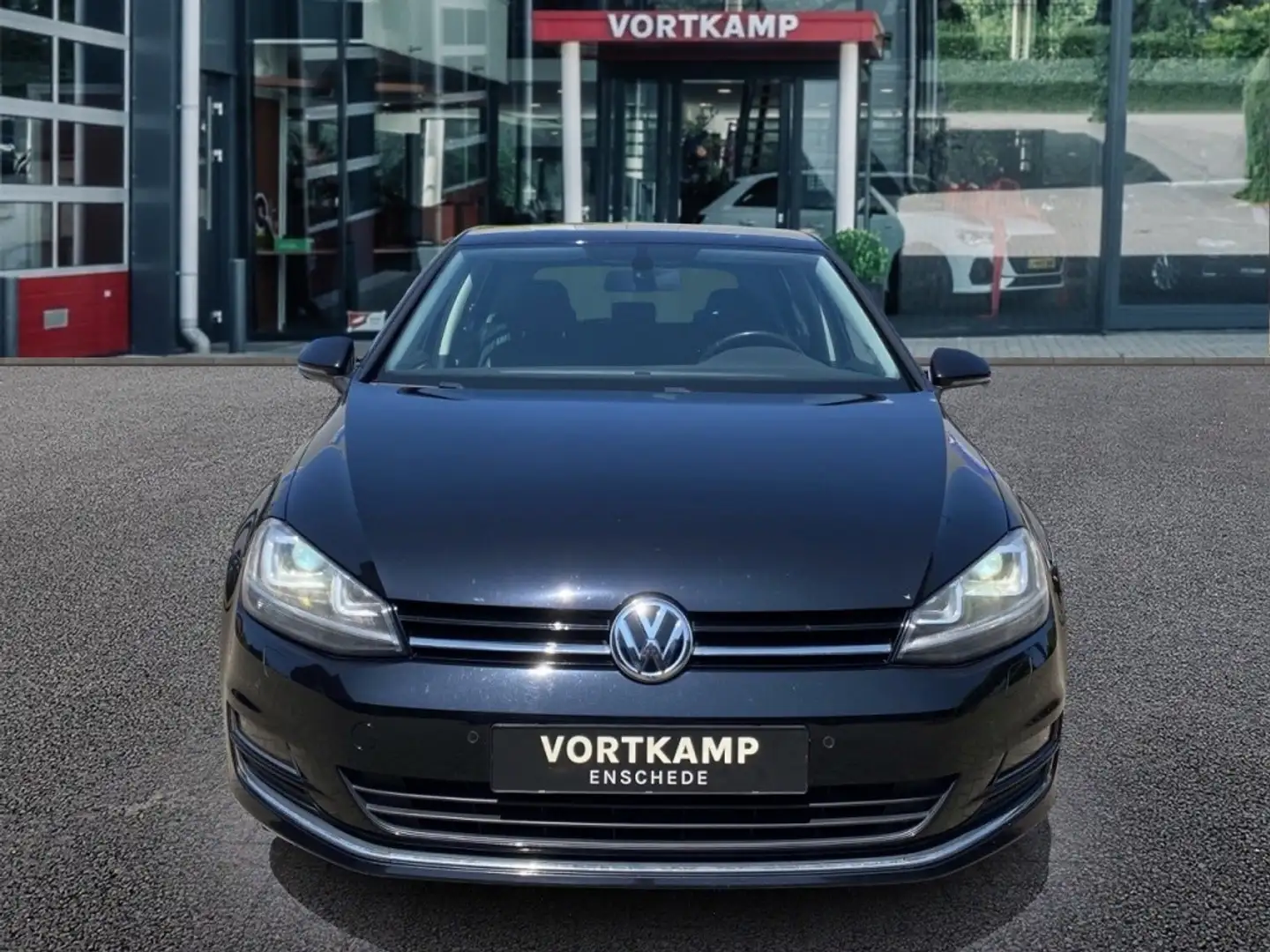 Volkswagen Golf 1.4 TSI DSG HIGHLINE HALF-LEER/NAVI/CRUISE/PDC/STO Zwart - 2