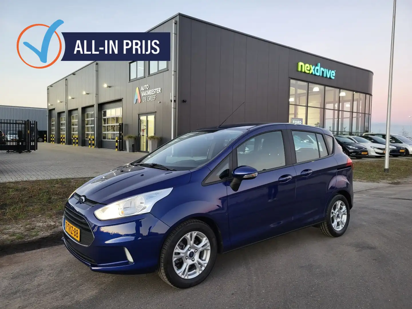 Ford B-Max 1.6 TI-VCT 105 pk Automaat Style Airco Blauw - 1