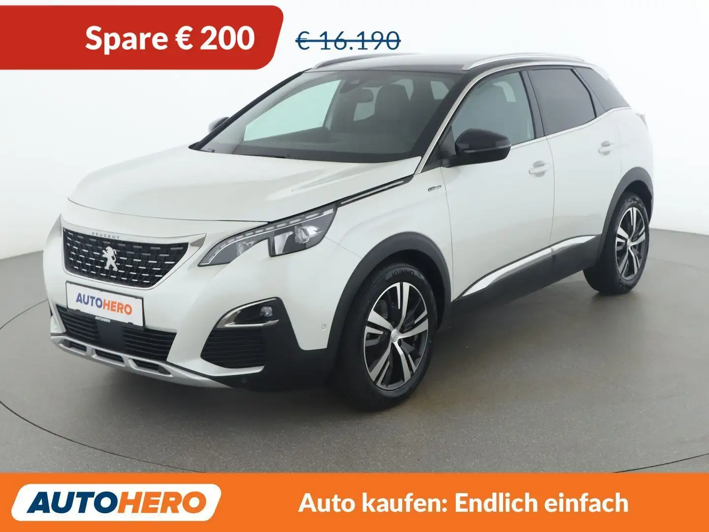 Peugeot 3008 1.5 Blue-HDi GT Line Weiß - 1