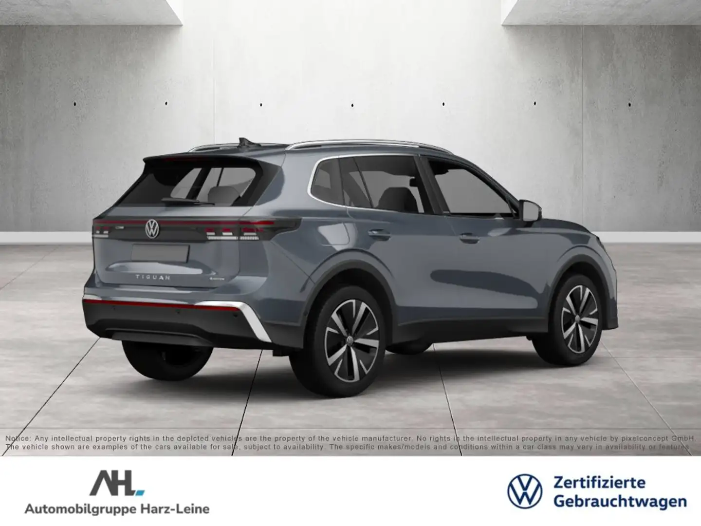 Volkswagen Tiguan 1.5 eTSI Elegance DSG AHK HD-Matrix Navi ACC RFK 3 Grau - 2