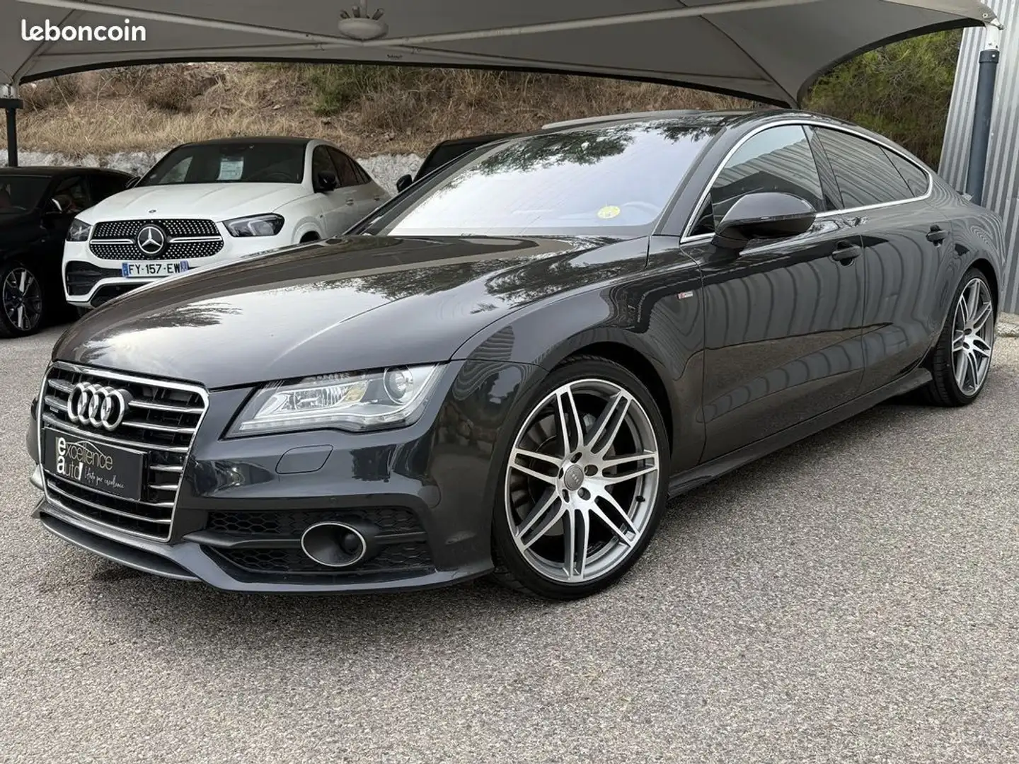 Audi A7 3.0 V6 TDI 245CH S LINE QUATTRO TRONIC 7 Zwart - 2