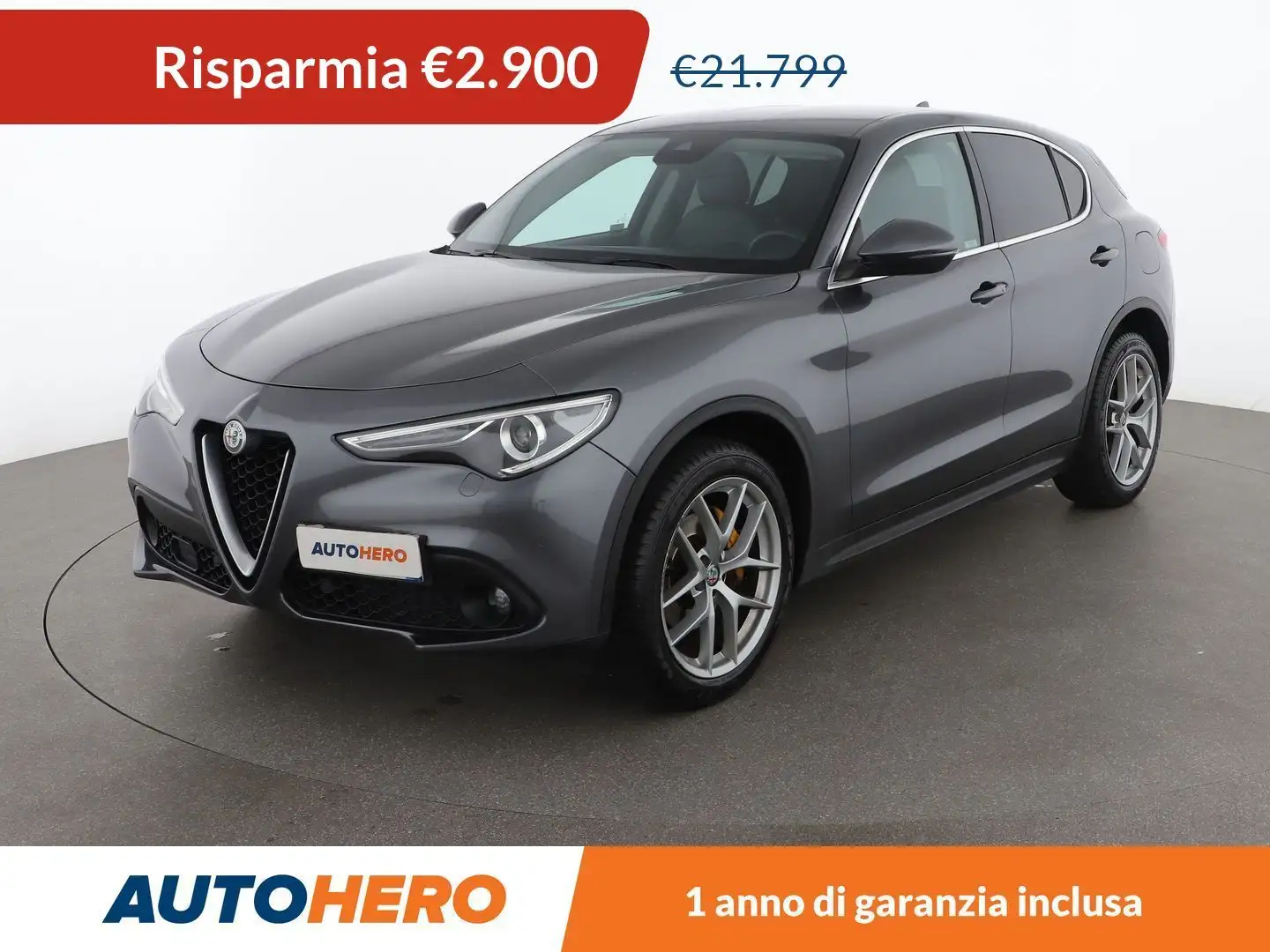 Alfa Romeo Stelvio 2.2 JTDM Executive 210 CV AT8 Q4 Grigio - 1