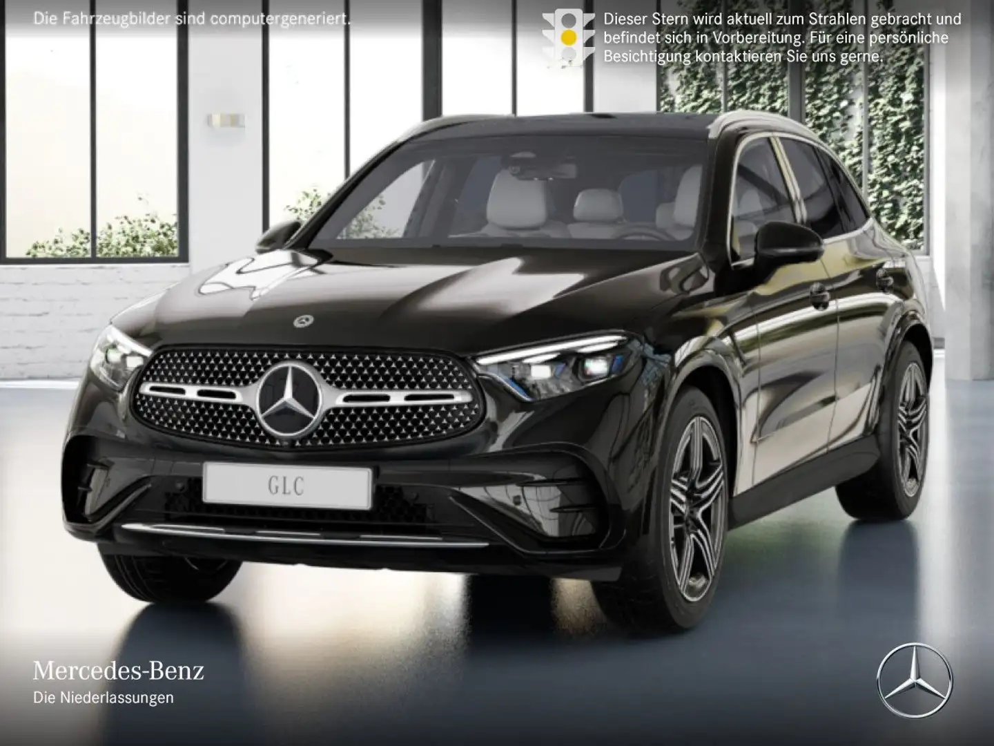 Mercedes-Benz GLC 220 d 4M AMG+PANO+360+AHK+TOTW+KEYLESS+9G Schwarz - 2