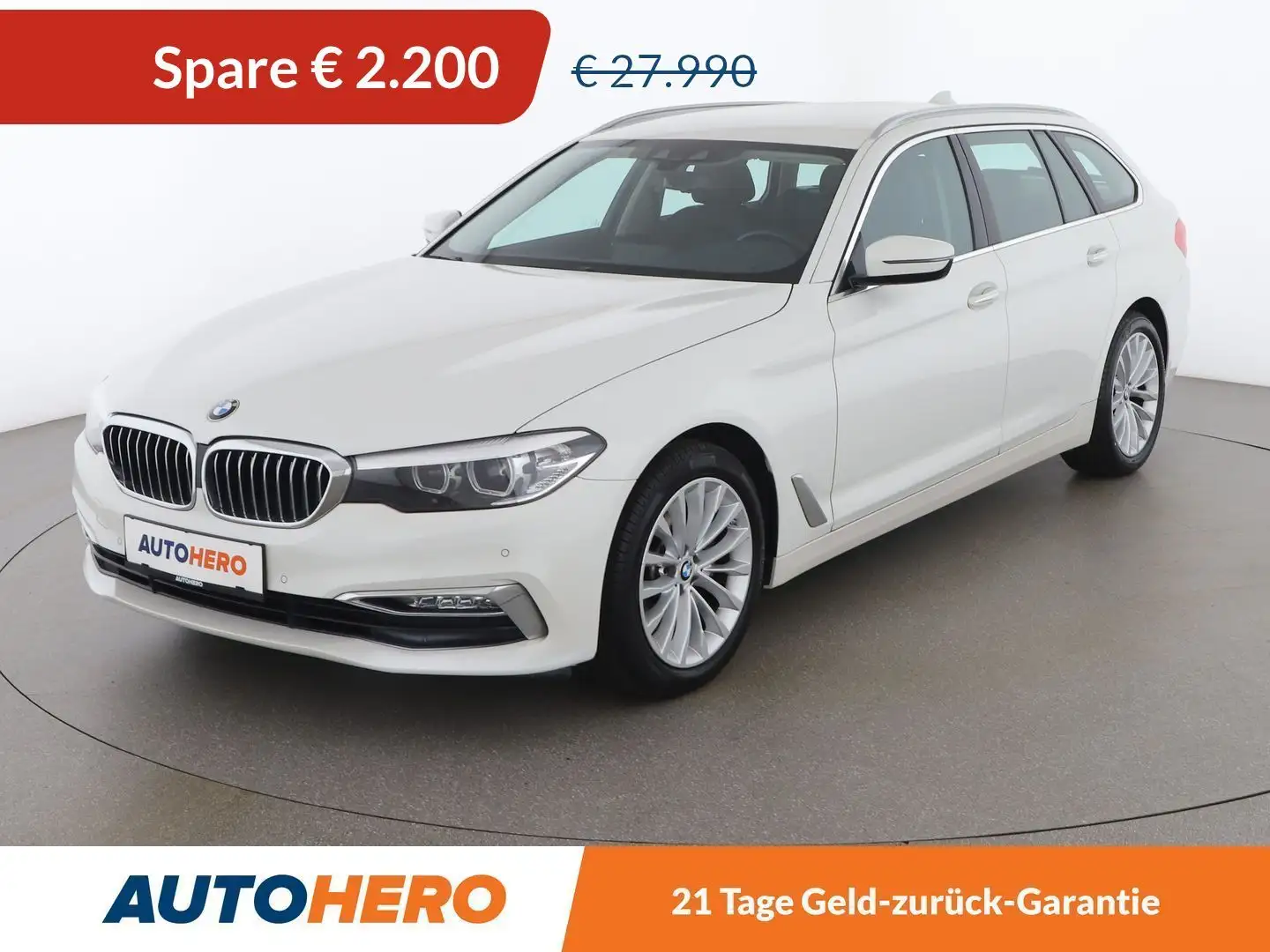 BMW 520 520d Luxury Line Aut. *NAVI*SHZ*TEMPO*LED* Weiß - 1