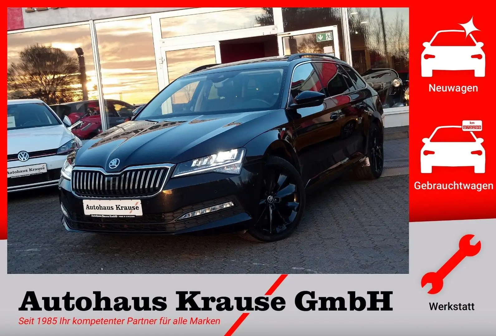 Skoda Superb Combi 2.0TDI DSG 4x4-LED/STANDHEIZG/EL SD Schwarz - 1