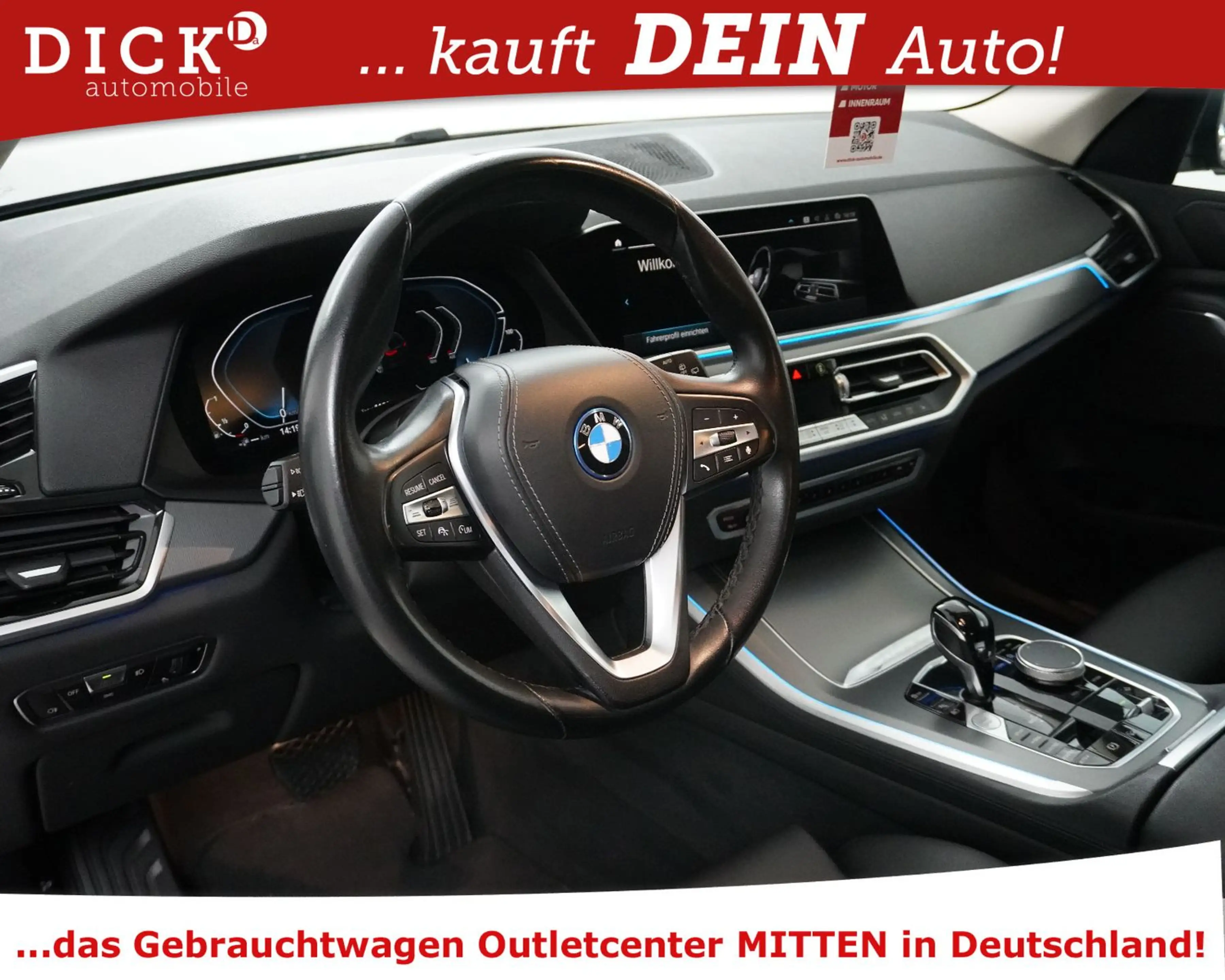 BMW X5 xDr 45e Sport LEDER+MEMO+KAM+AHK+ACC+PROF+19" — photo 10