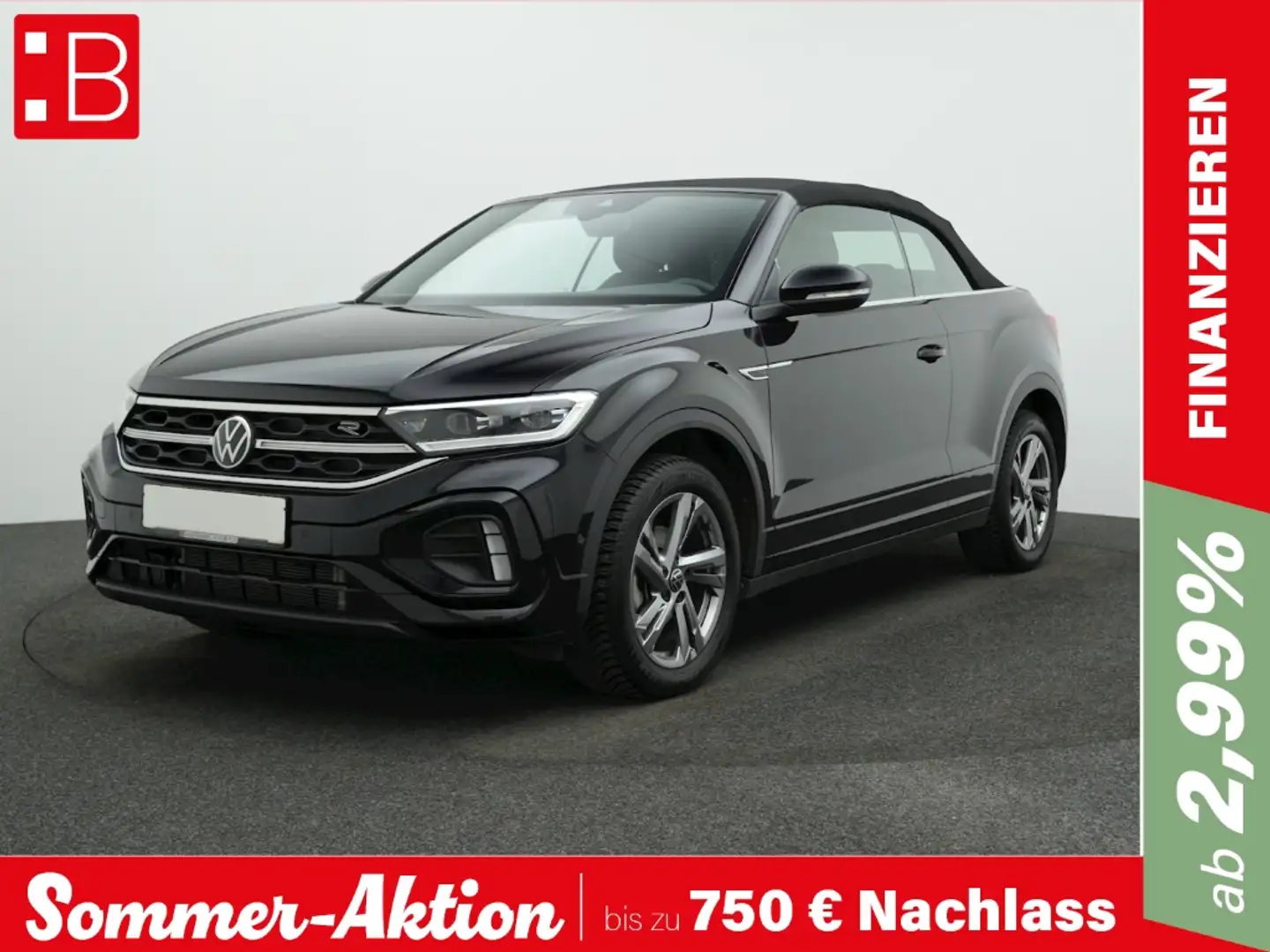 Volkswagen T-Roc Cabriolet 1.5 l TSI DSG R-Line MATRIX-LED NAVI ACC Schwarz - 1