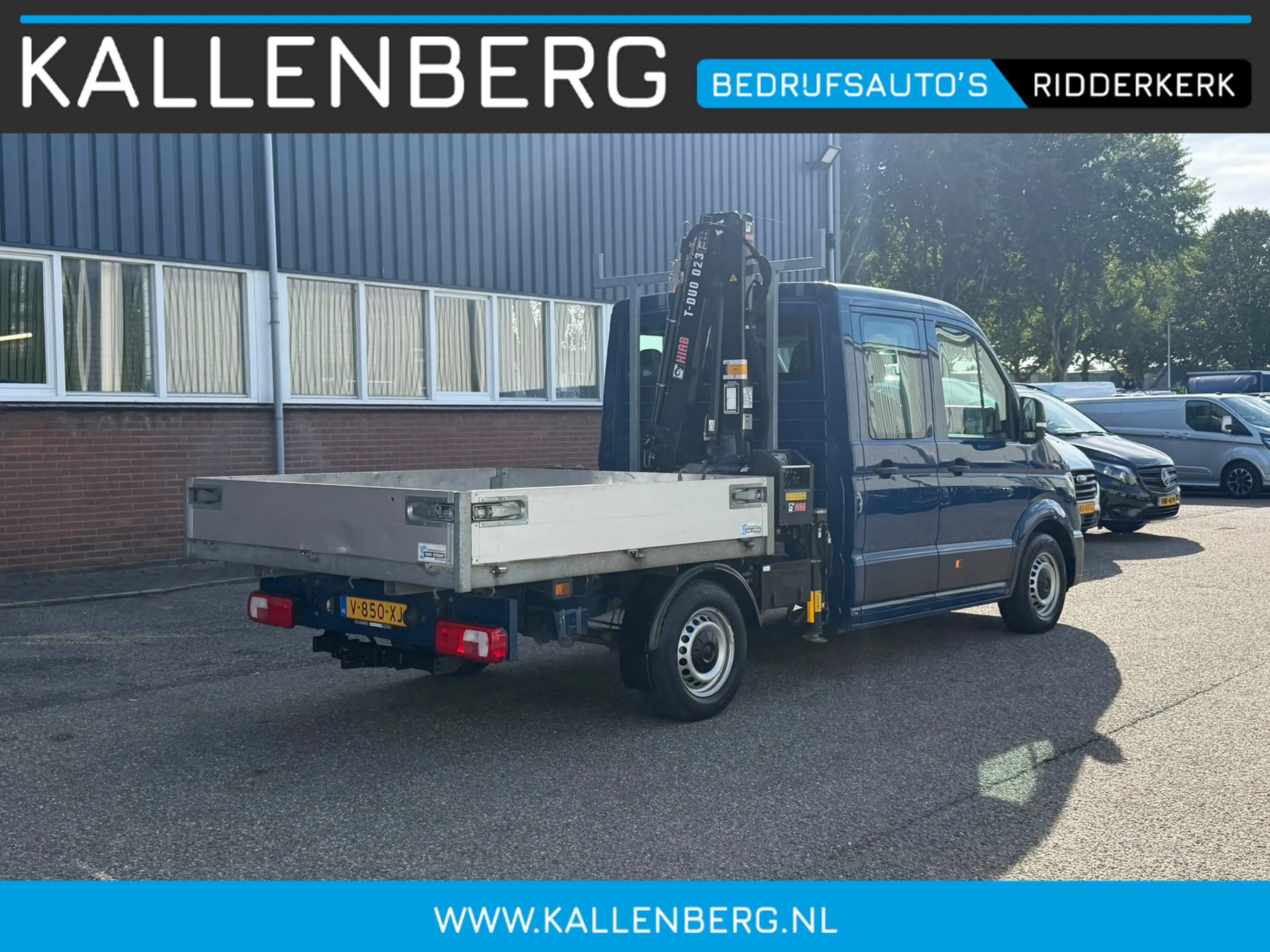 Volkswagen Crafter 35 2.0 TDI Pickup / DC / HIAB Kraan / Trekhaak / 6 — photo 2