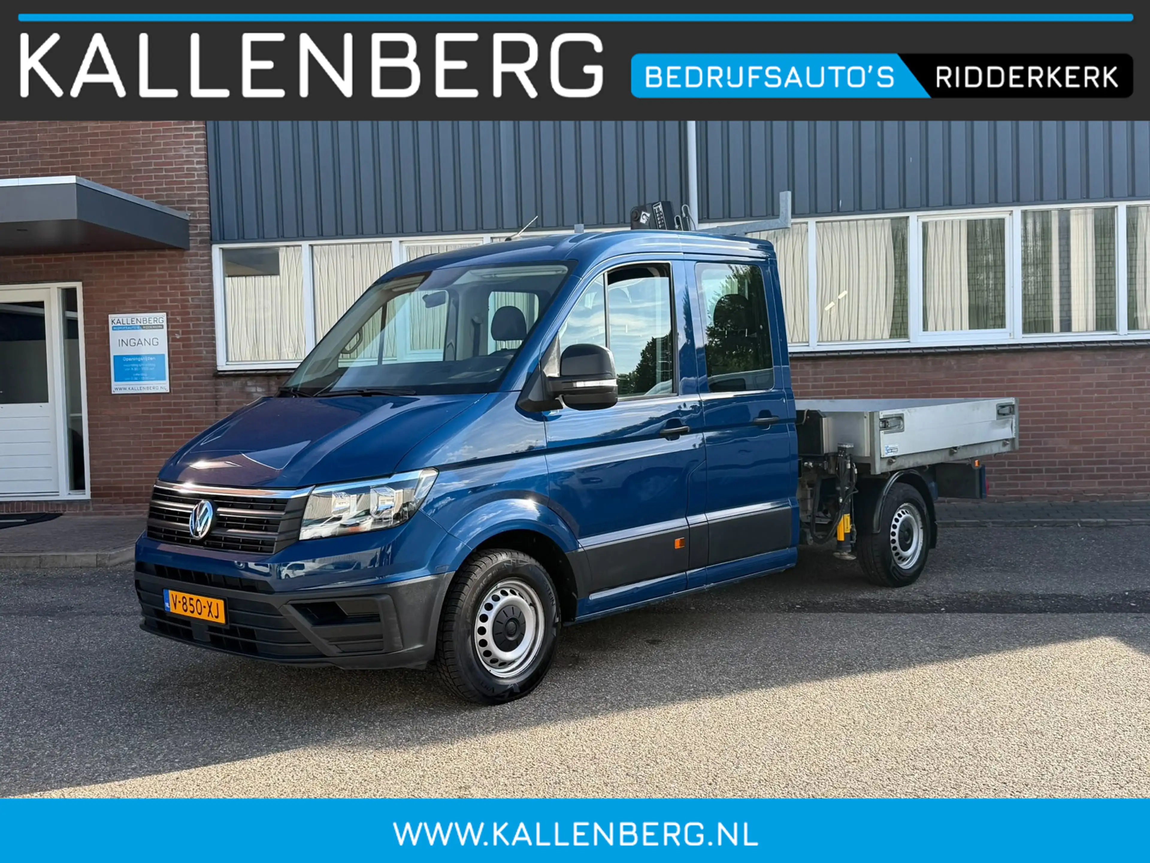 Volkswagen Crafter 35 2.0 TDI Pickup / DC / HIAB Kraan / Trekhaak / 6