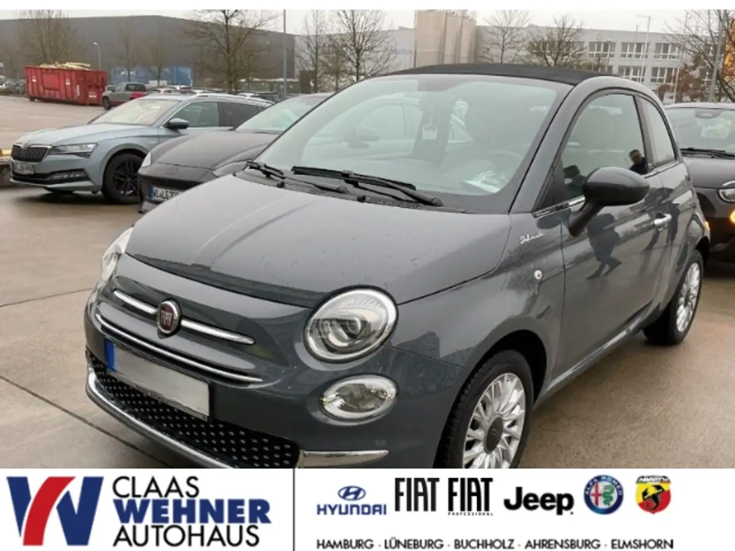 Fiat 500C DolceVita 1.0 Mild Hybrid EU6d elektron. Einparkhi Gris - 1