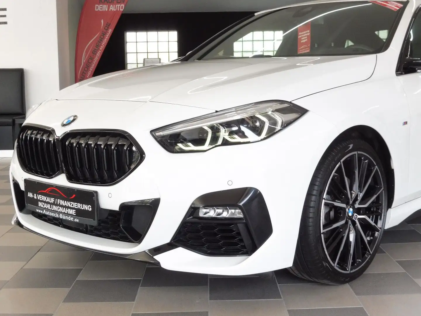 BMW 218 Gran Coupé M Sport Aut/Leder/LED/Navi/Spur Wit - 1