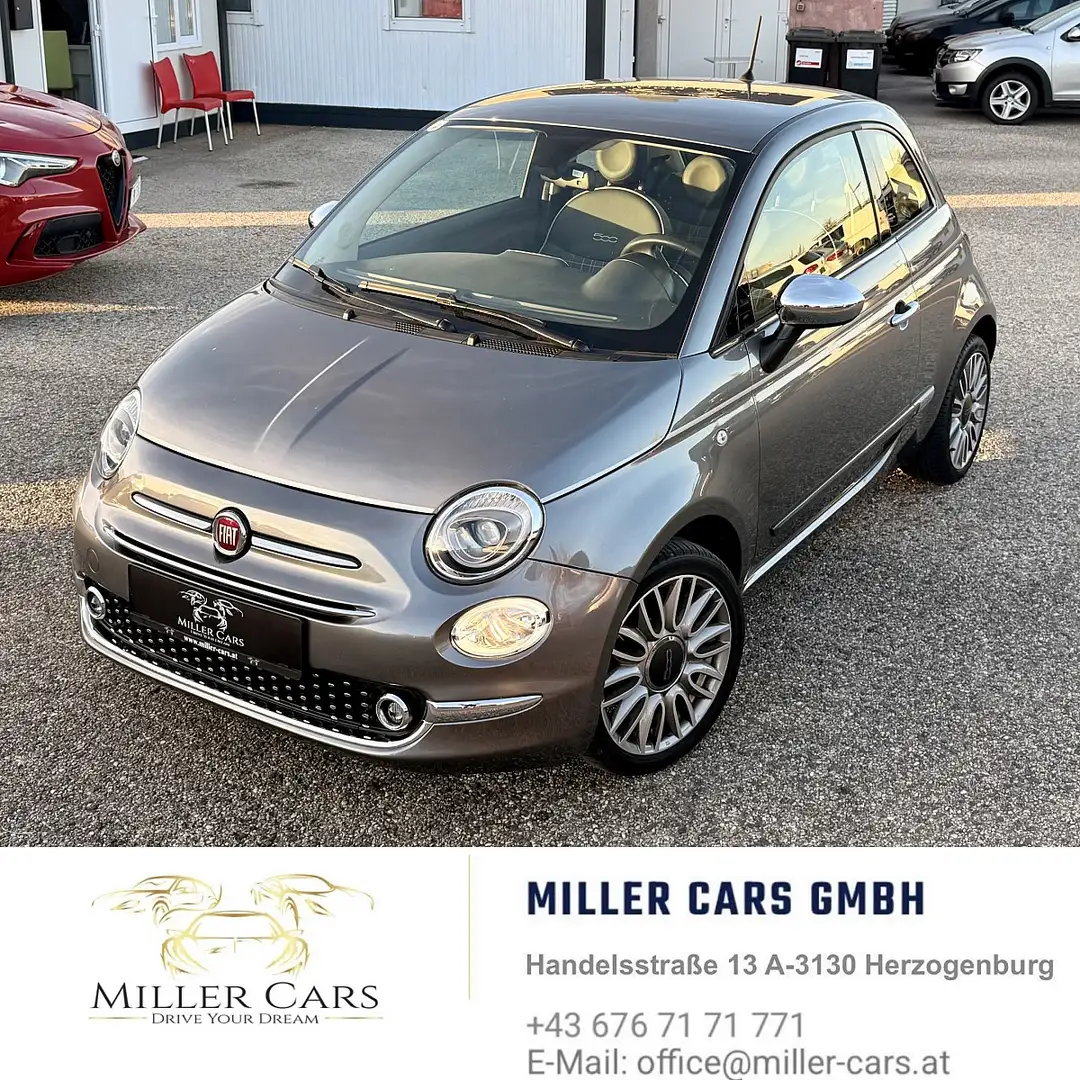Fiat 500 1,2 69 Lounge*Servicegepflegt*Garantie*Zahnriem... Gris - 1