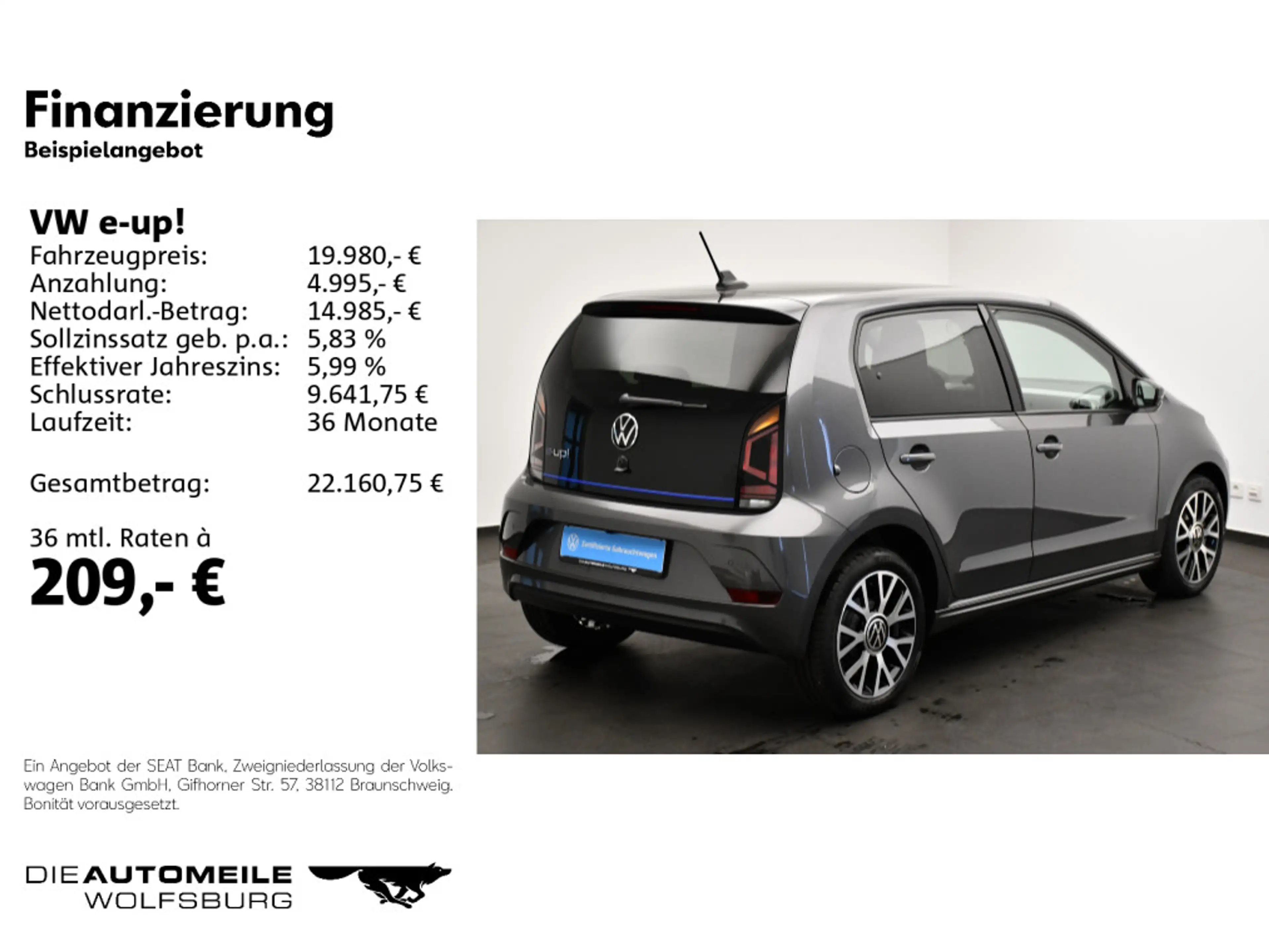 Volkswagen e-up! Edition Tempo/Einparkhi/Multilenk — photo 2