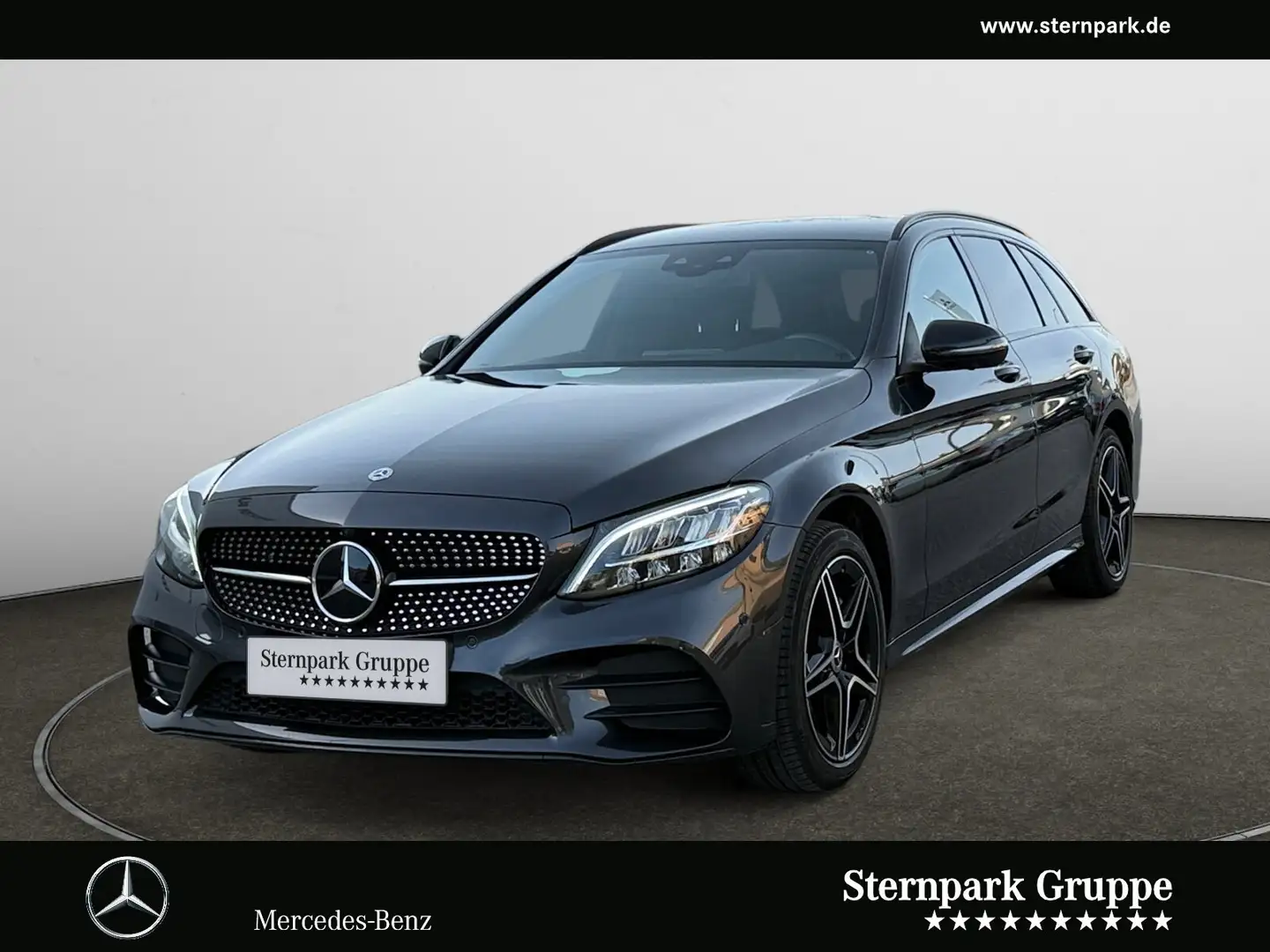 Mercedes-Benz C 300 C 300 4M T AMG Night+STH+Distro+360°+Memo+HuD+ Gris - 1