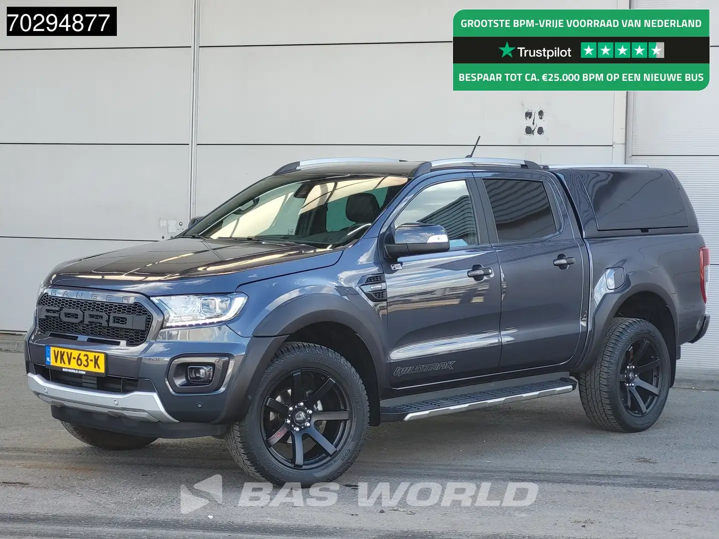 Ford Ranger 210PK Automaat Pickup Trekhaak LED Xenon ACC Navi Gris - 1