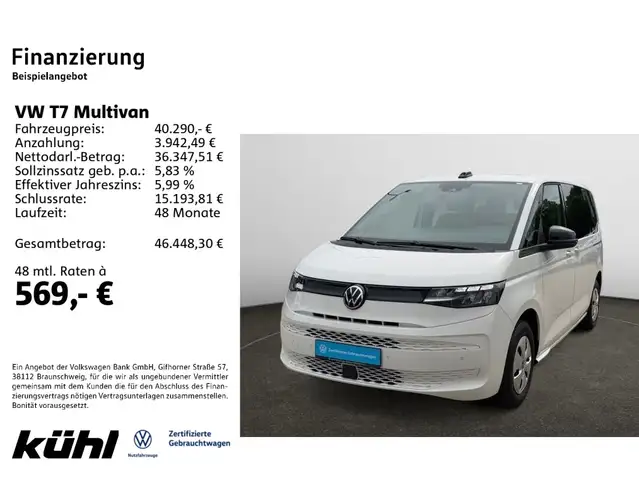 Volkswagen T7 Multivan 2.0 TDI DSG 7. Sitzer Navi,PDC v+h,S