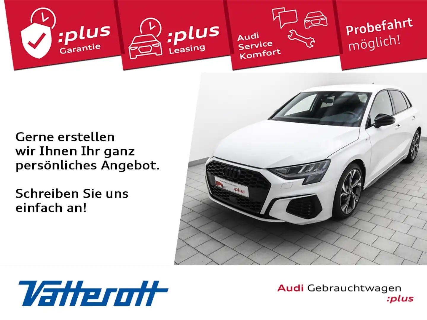 Audi A3 Sportback 35 TFSI S line Weiß - 1