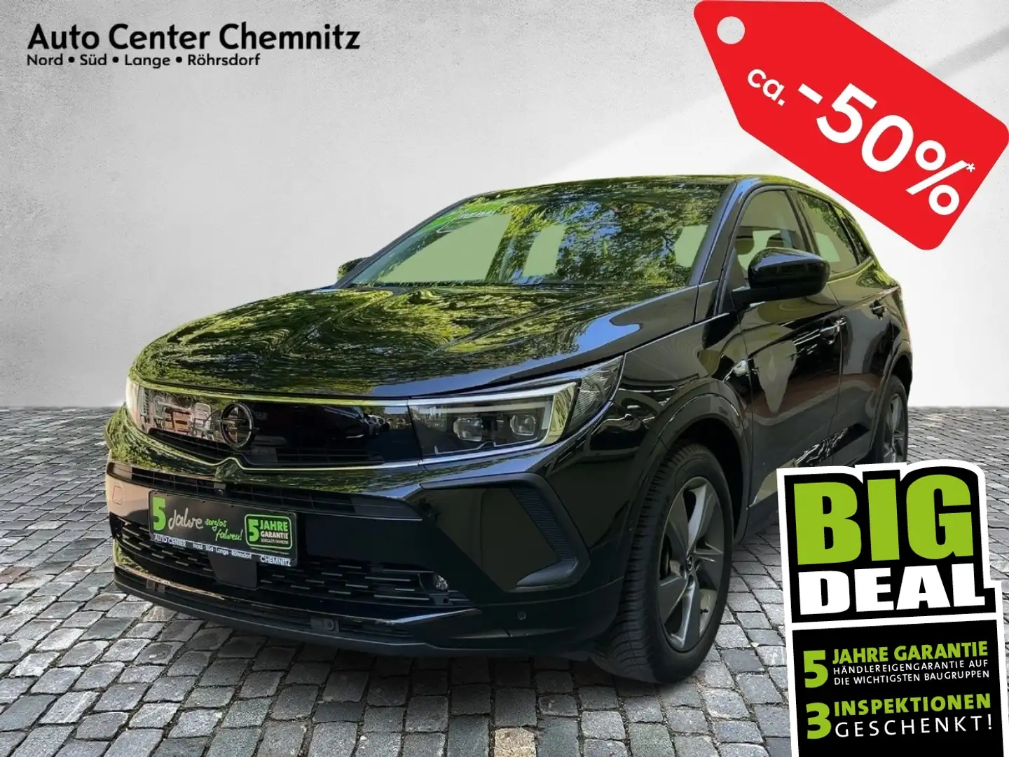 Opel Grandland 1.2 GS Line Matrix/Navi/SHZ/LHZ/Kamera Noir - 1