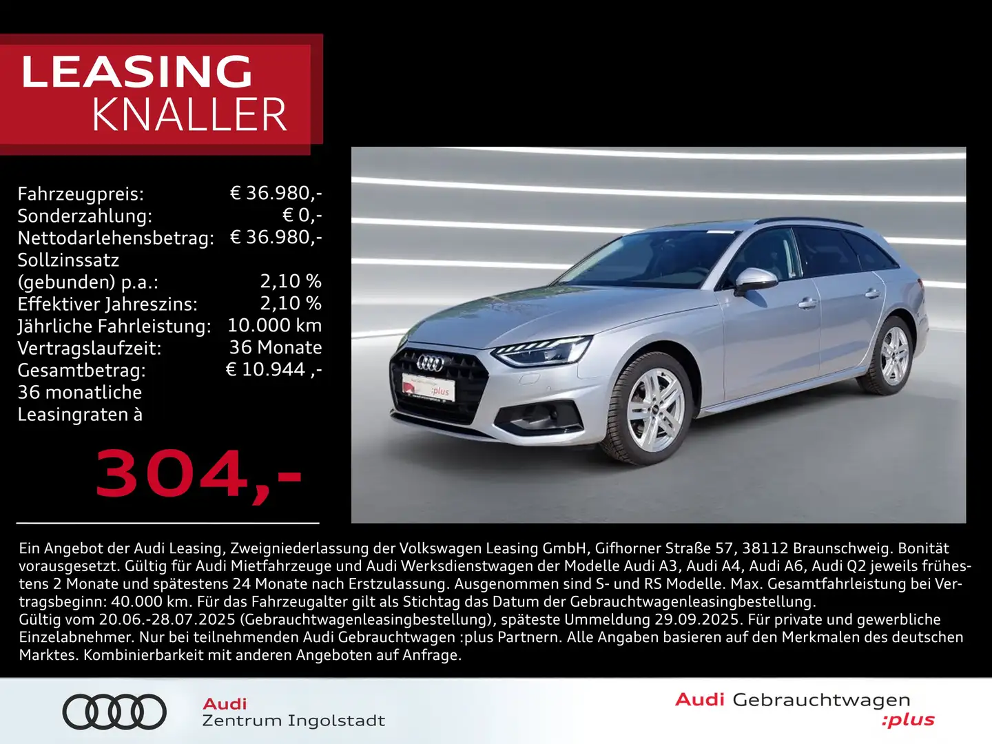 Audi A4 Avant 35 TDI LED AHK ACC virtual KAM Advanced Argent - 1