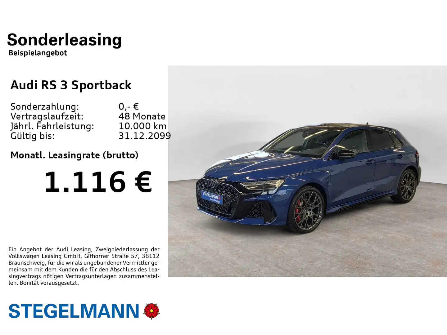 Audi RS3 quattro S tronic ABT POWER R 280K Bleu - 2