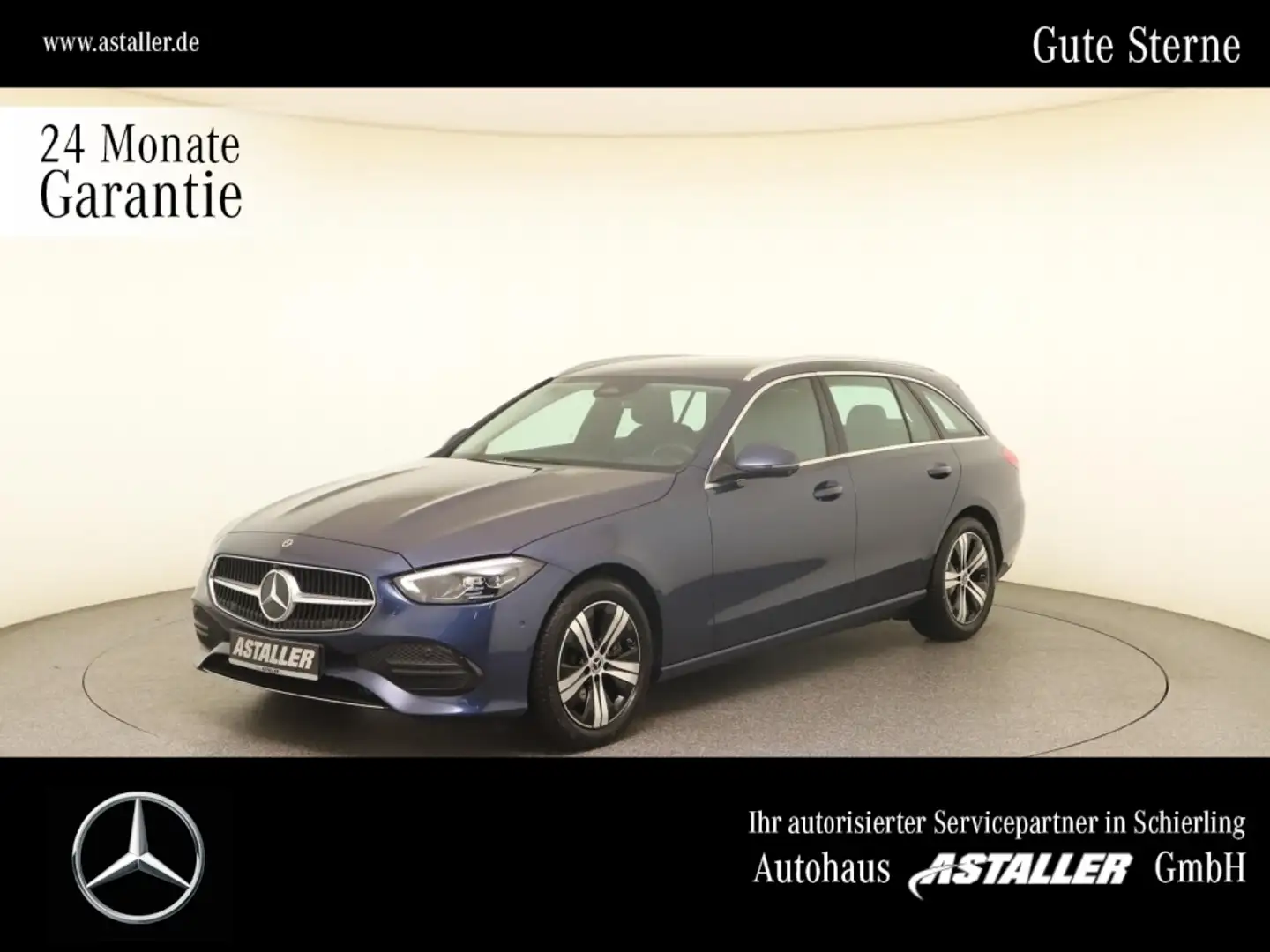 Mercedes-Benz C 200 T 4M Avantgarde2x LED+AHK+Distro+WiPa+Park Albastru - 1