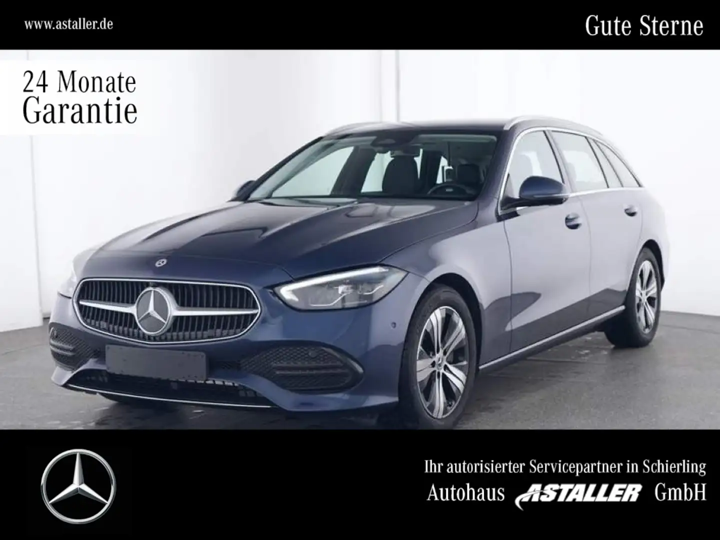 Mercedes-Benz C 200 T 4M Avantgarde2x LED+AHK+Distro+WiPa+Park Blau - 1