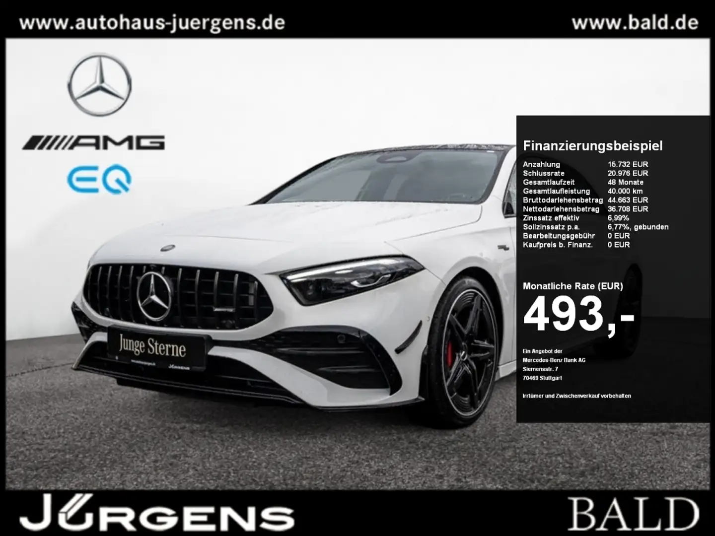 Mercedes-Benz A 35 AMG 4M Aero/Multibeam/Pano/360/Night/19' bijela - 1