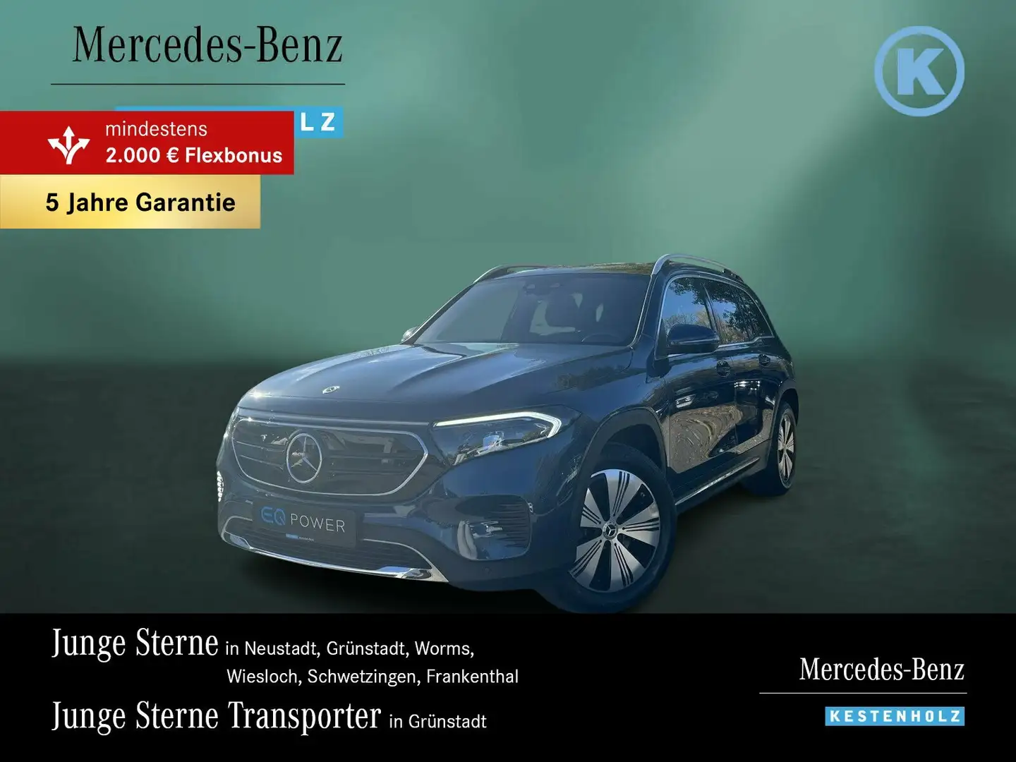 Mercedes-Benz EQB 250 EQB 250 PROGRESSIVE+DISTRO+PANO+HUD+360°+MASSAGE Blau - 1