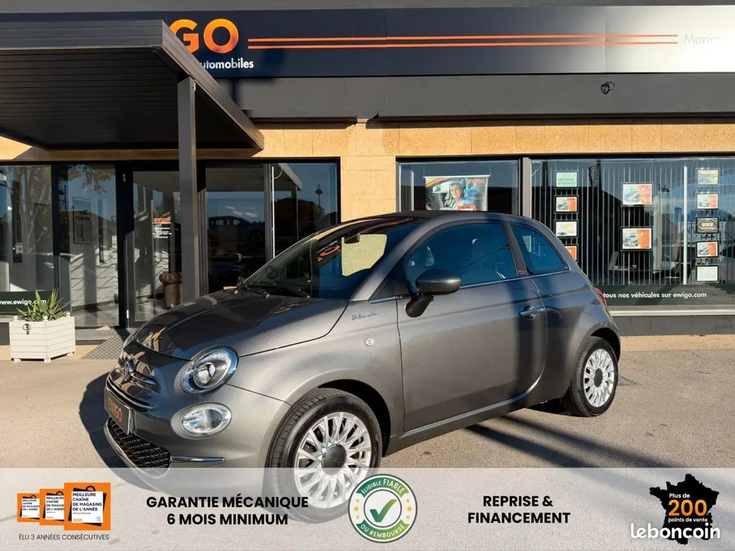 Fiat 500 iii c 1.0 70ch hybride bsg s-s dolcevita Gris - 1