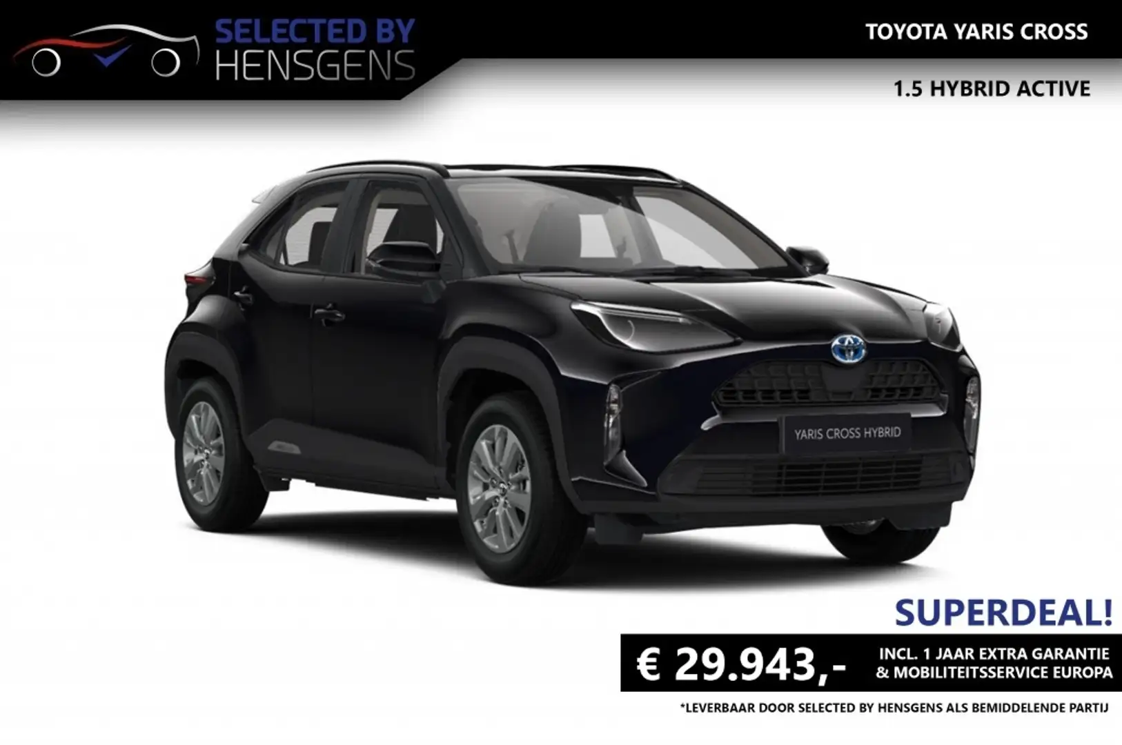 Toyota Yaris Cross 1.5 Hybrid Active | Beste Deal in Nederland Zwart - 1