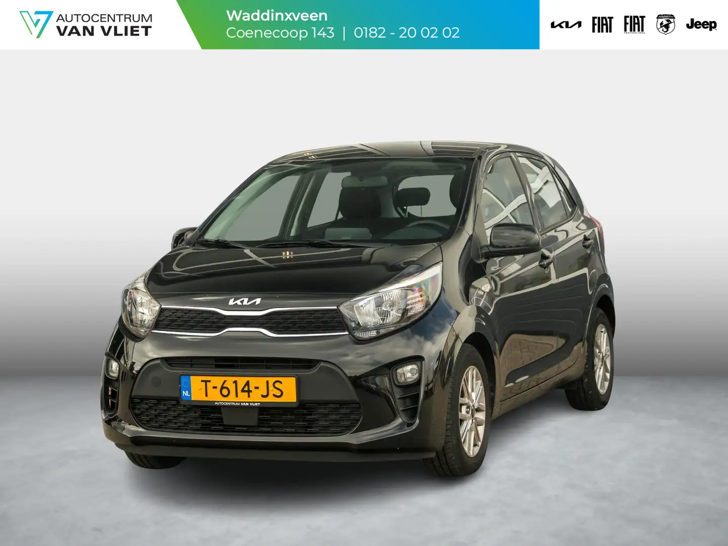 Kia Picanto 1.0 DPi DynamicLine l Apple car play en Android Au Zwart - 1
