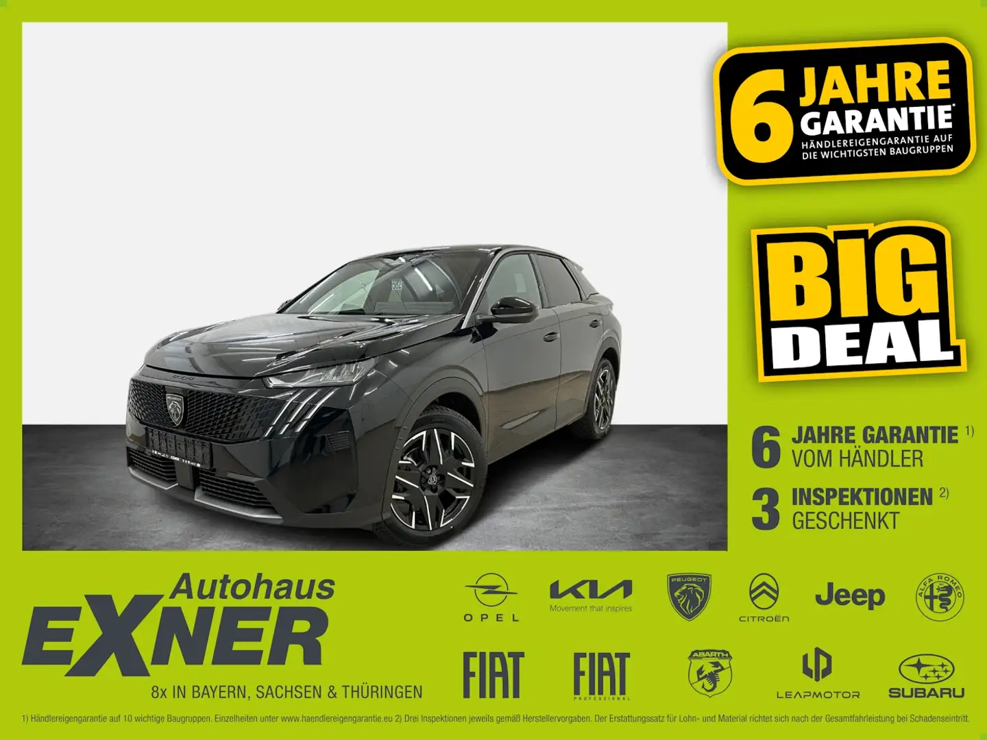Peugeot 3008 Allure Sitzheizung vorne, Allwetterreifen Schwarz - 1