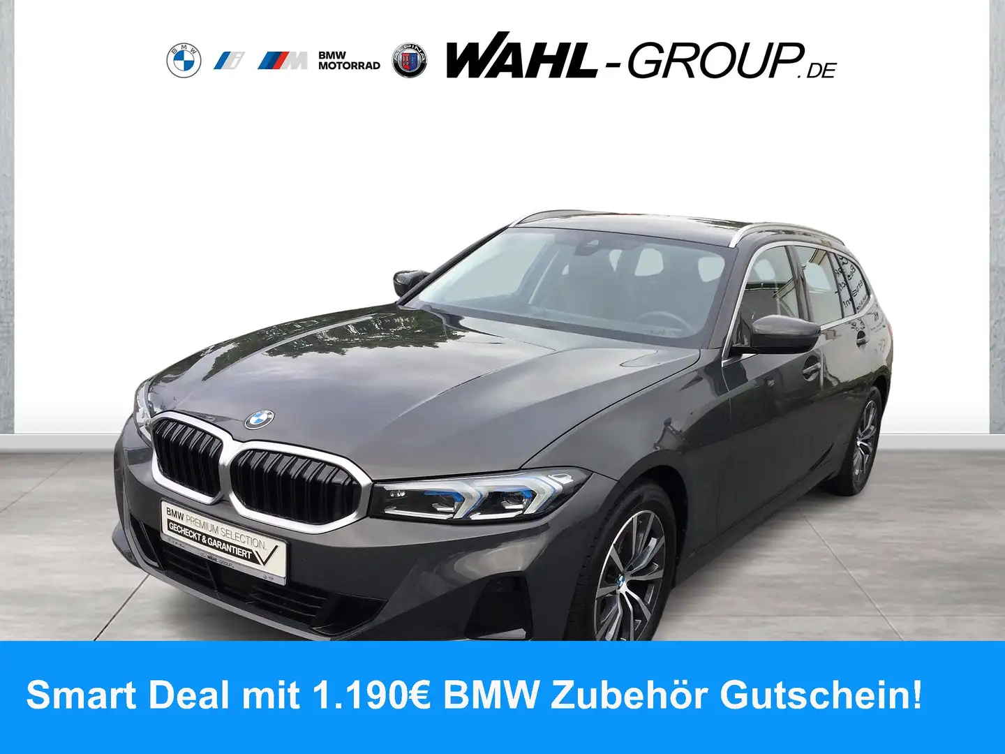 BMW 320 d TOURING LC PROF ACC SPORTSITZE DACHRELING KOMFO Grau - 1