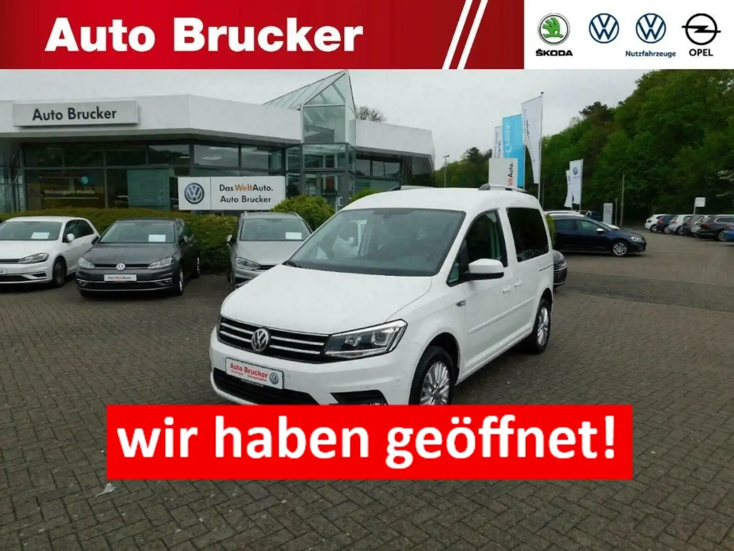Volkswagen Caddy 1.4 TSI+Standheizung+Bi-Xenon Scheinwerfer+Abstand Blanc - 1