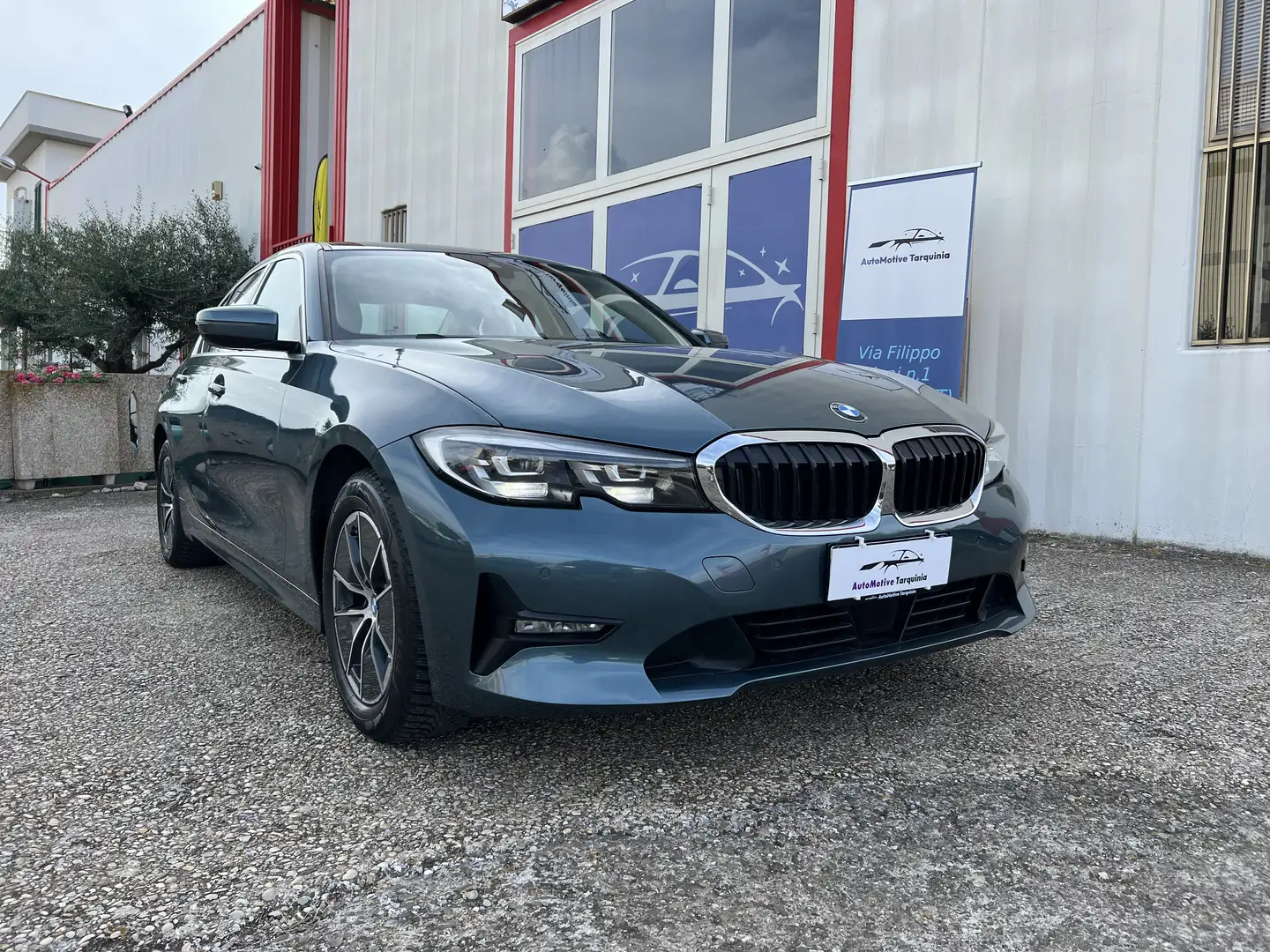 BMW 318 D Berlina Mhev 48V Advantage-Pelle-Led-Automatica Azul - 2