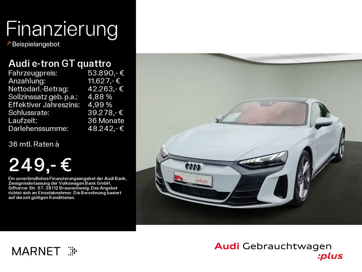 Audi e-tron GT *Navi*Matrix*Alu*HUD*PDC*Pano*K Šedá - 1