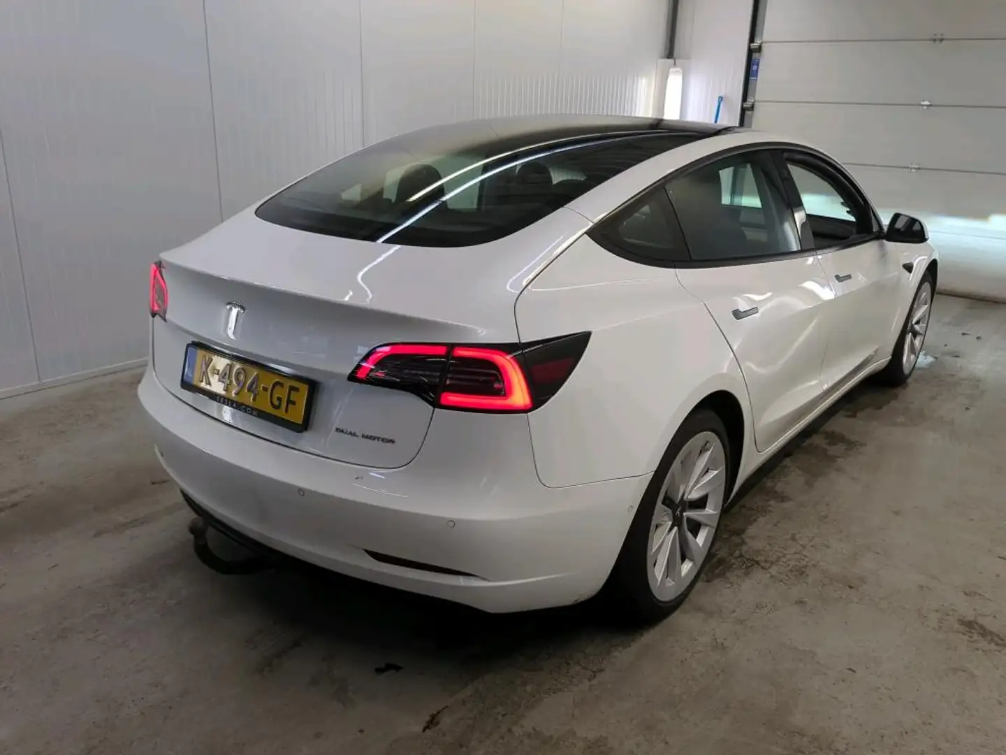 Tesla Model 3 Long-Range AWD 351pk 75 kWh FACELIFT [ TREKHAAK+WA Blanc - 2