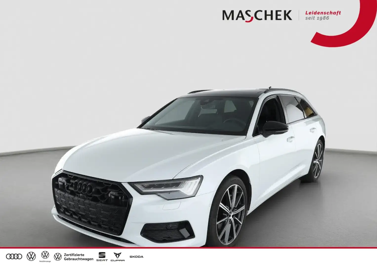 Audi A6 Avant S line 45 TFSI AHK Black 93NP HUD 360°HD-Mat Weiß - 1