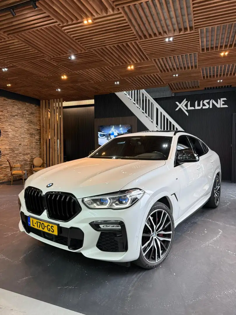 BMW X6 XDrive30d High Executive Blanc - 1