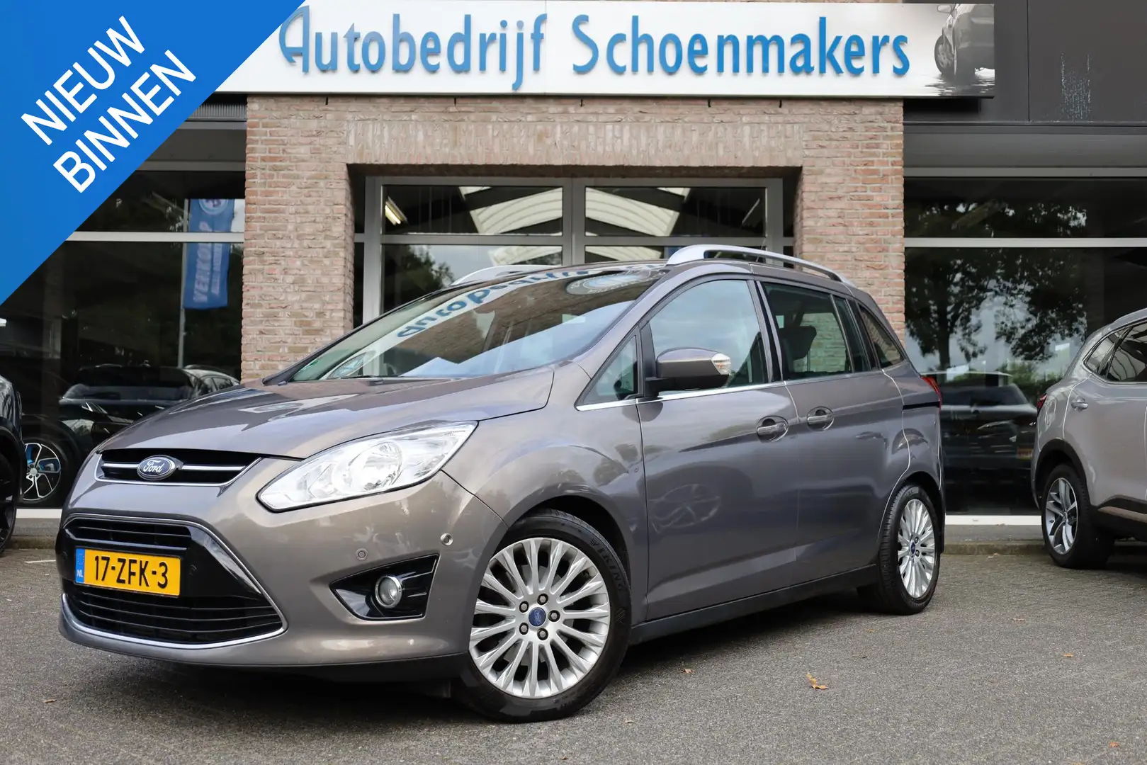 Ford Grand C-Max 1.6 EcoBoost Lease Titanium TREKHAAK CAMERA VOORUI Bruin - 1