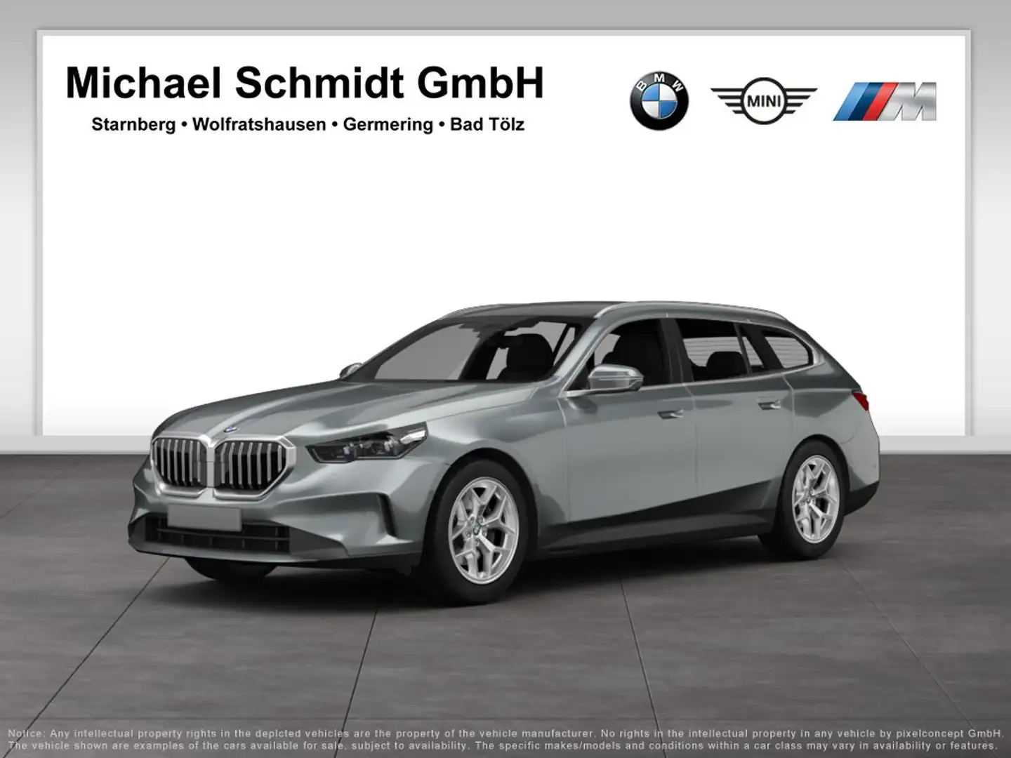 BMW 520 d Touring M Sportpaket HK HiFi DAB LED AHK Grau - 1