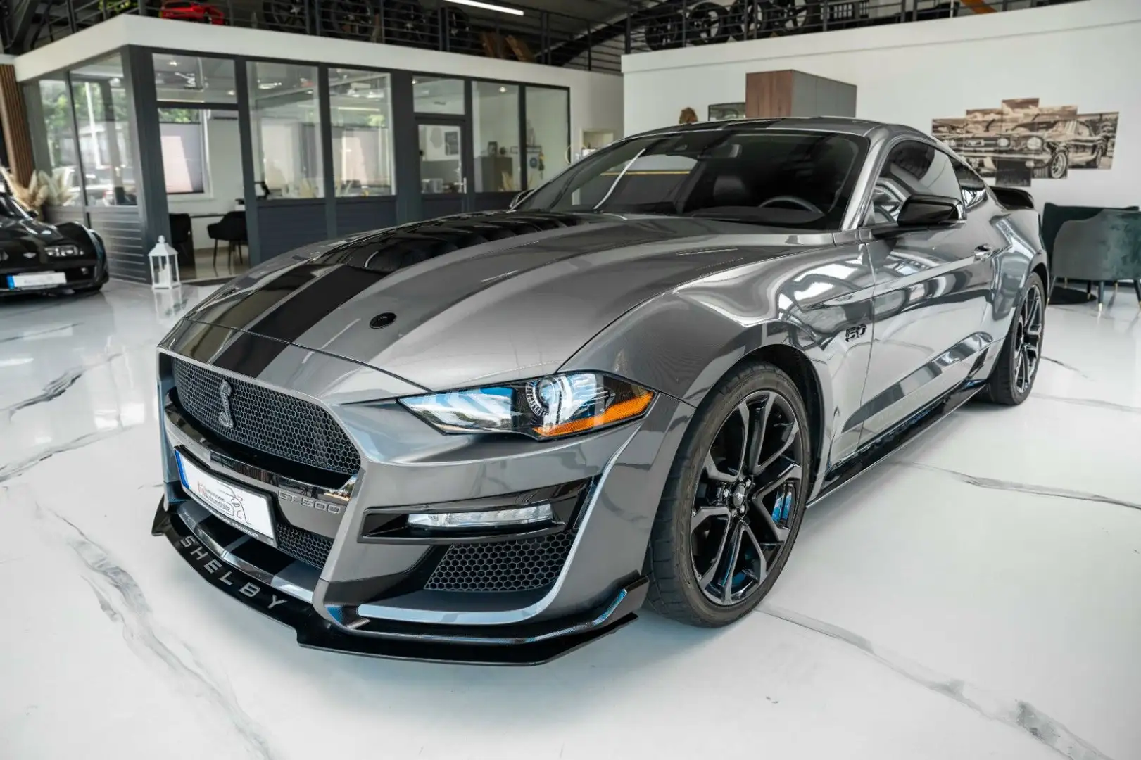 Ford Mustang GT 5,0 500 SHELBY LCD/LED/PREMIUM/SPUR Grijs - 1