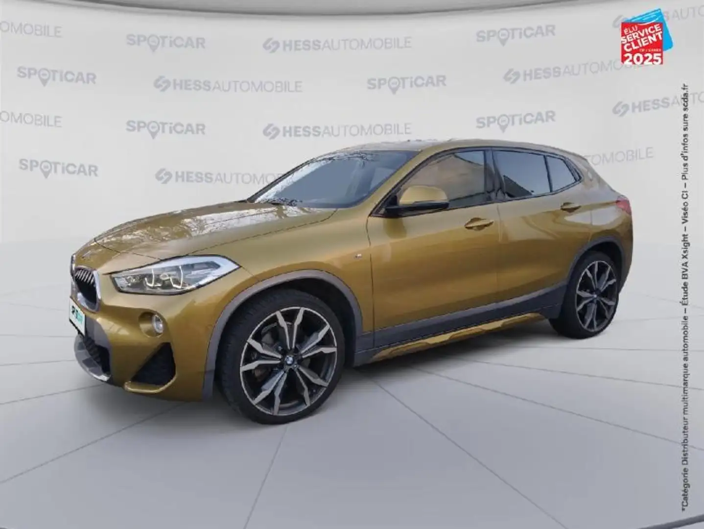 BMW X2 XDRIVE20DA 190CH M SPORT EURO6D-T TOUVRANT SIEGES CHAUF CAMERA ATTELAGE Or - 1