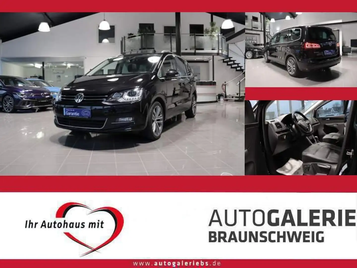 Volkswagen Sharan 2.0 TDI DSG Highl. 7-SITZER *LEDER*PANO* Schwarz - 1
