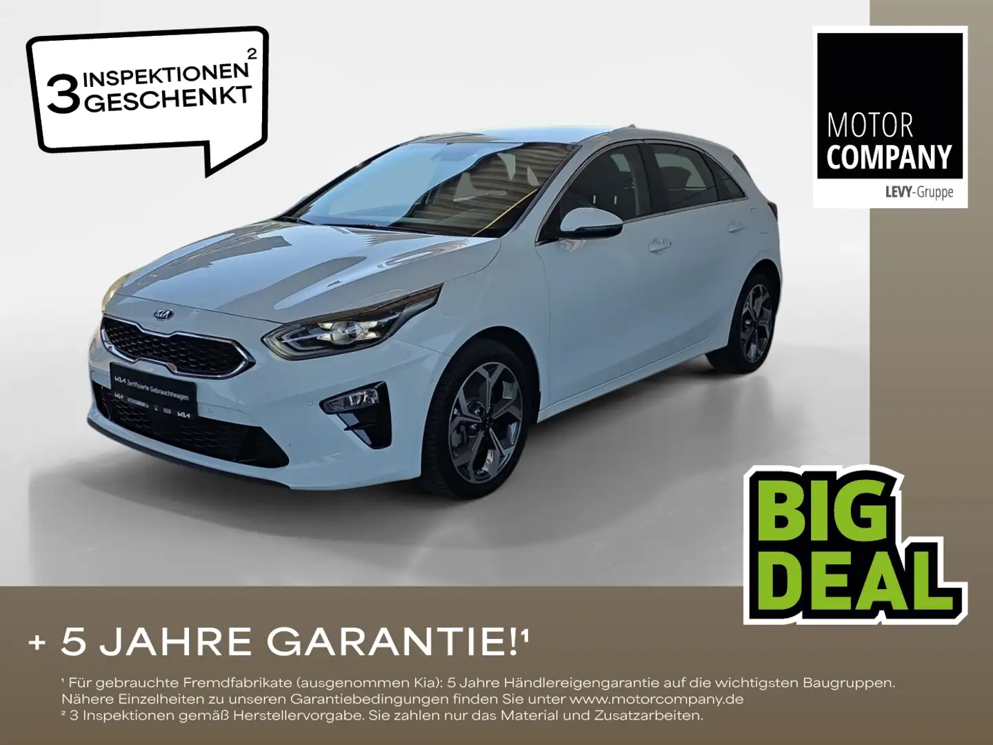 Kia Ceed / cee'd Ceed 1.6 CRDi Spirit +Automaitk+Navi+R.Kam+Servi Weiß - 1