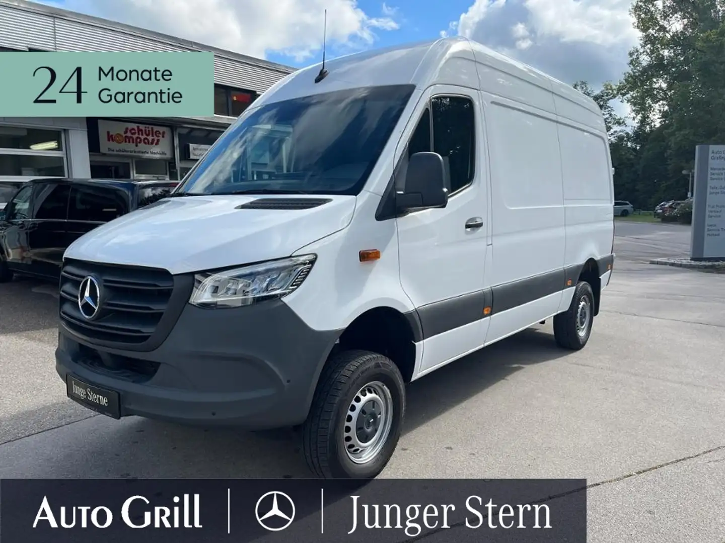 Mercedes-Benz Sprinter 319 CDI 4X4 KA 4x4 Kasten LED 9Gtr AHK RfKam Navi Bianco - 2