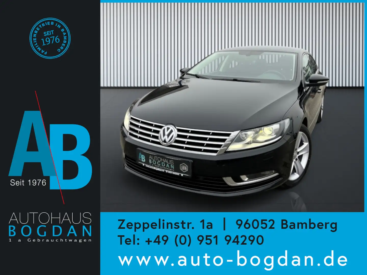 Volkswagen CC Sport BMT BiXenon*Navi*Tempomat*PDC*TÜV neu Negro - 1
