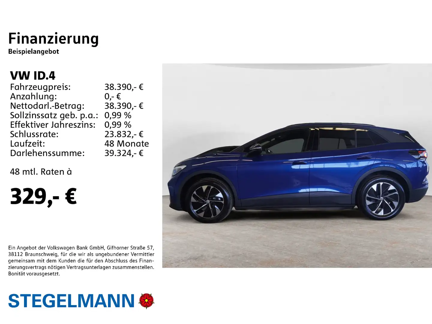 Volkswagen ID.4 Pro 210kW/77kWh Move *Wärmepumpe*LED*Navi*+ Bleu - 2